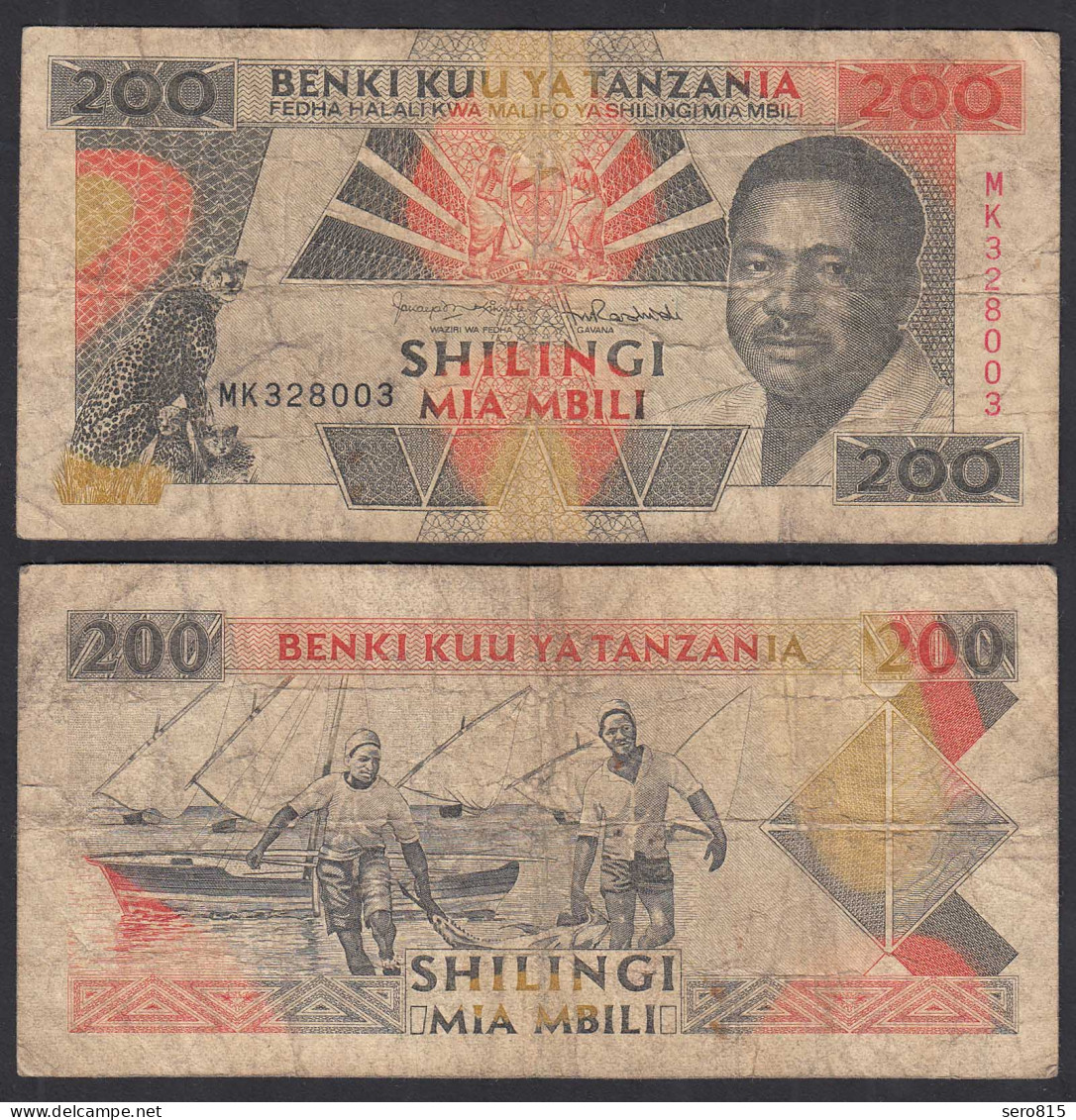 Tansania - Tanzania 200 Shilingi (1993) Pick 25 VG (5)   (32036 - Otros – Africa