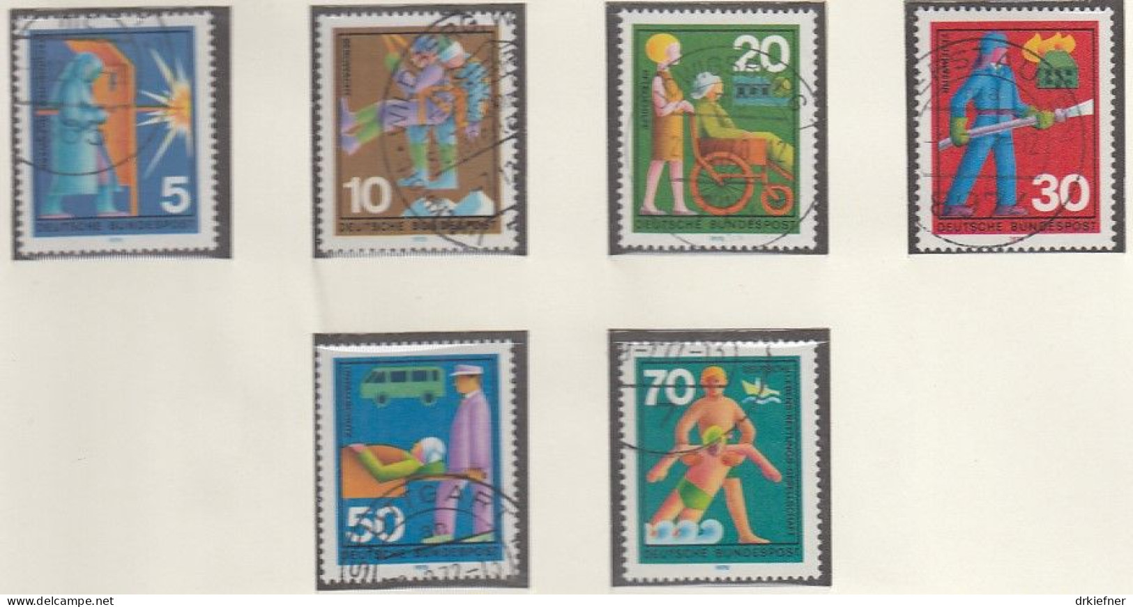 BRD  629-634, Gestempelt, Freiwillige Hilfsdienste, 1970 - Used Stamps