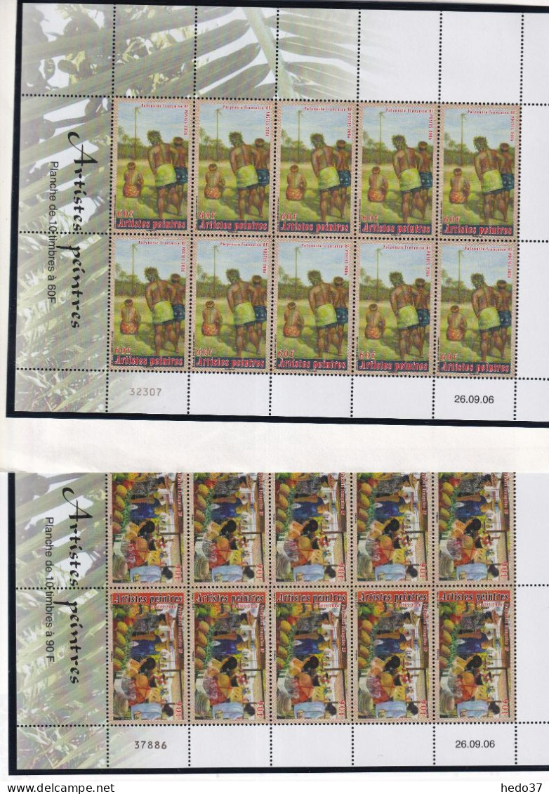 Polynésie N°791/794 - Feuille Entière - Neufs ** Sans Charnière - TB - Unused Stamps