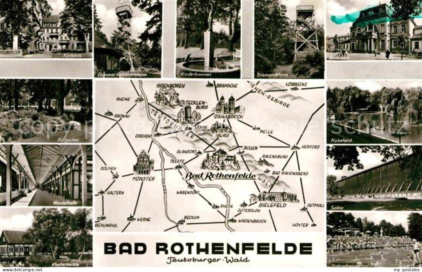 72843248 Rothenfelde Bad Kurhaus Kurgarten Wandelhalle Kahnteich Saline Rothenfe - Bad Rothenfelde