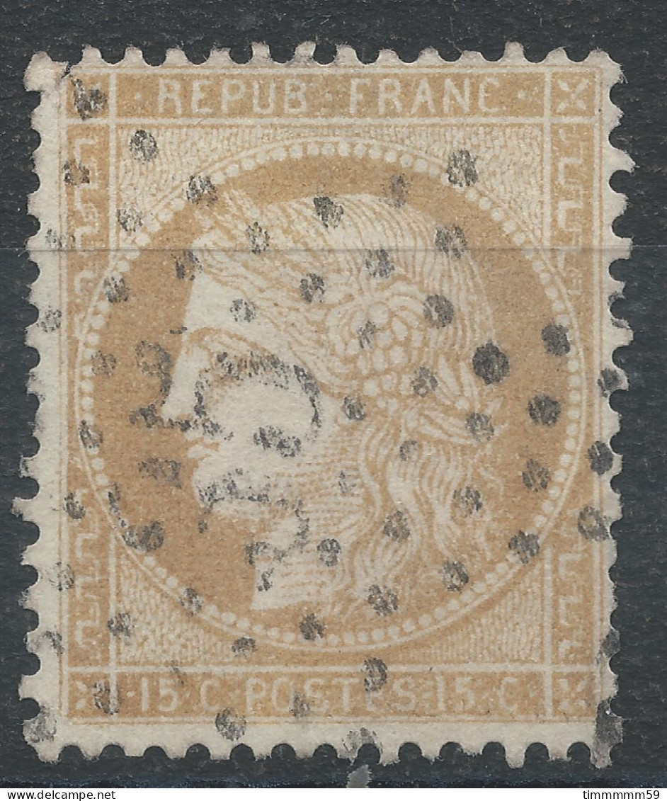 Lot N°83432   Variété/n°59, Oblitéré étoile Chiffrée 35 De PARIS "R. De Luxembourg", Fond Ligné Horizontal - 1871-1875 Cérès