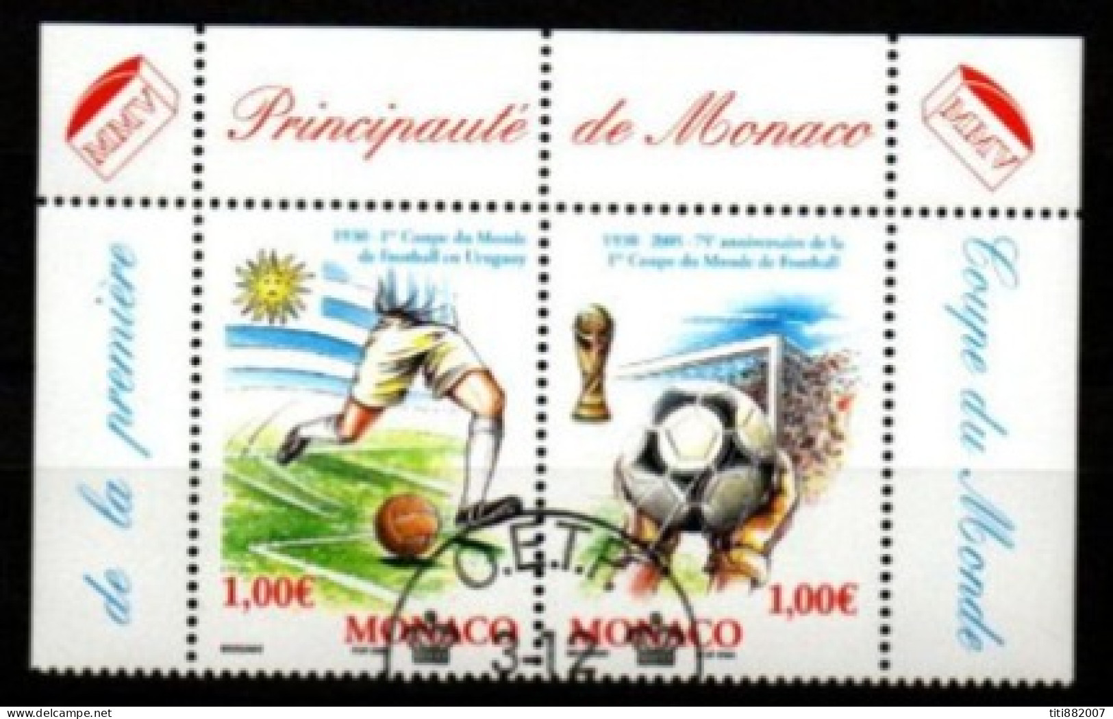 MONACO   -   2004 .   Y&T N° 2465 / 2466 Oblitérés.   Football - Oblitérés