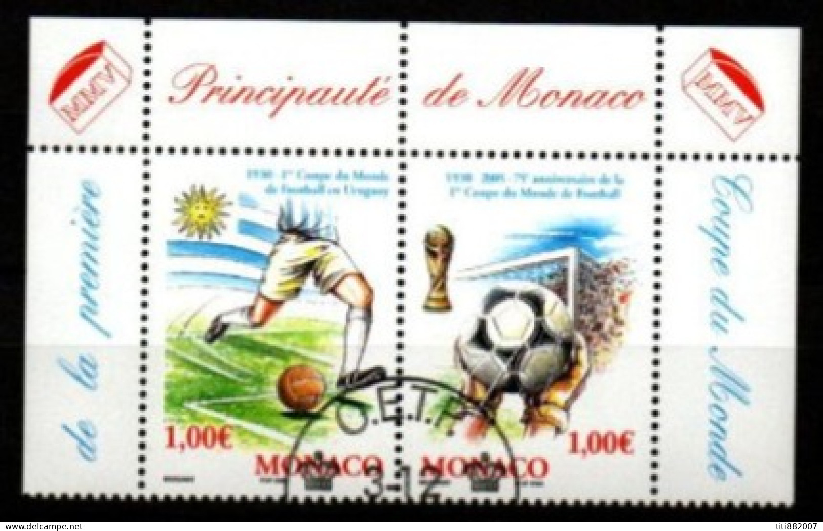 MONACO   -   2004 .   Y&T N° 2465 / 2466 Oblitérés.   Football - Used Stamps