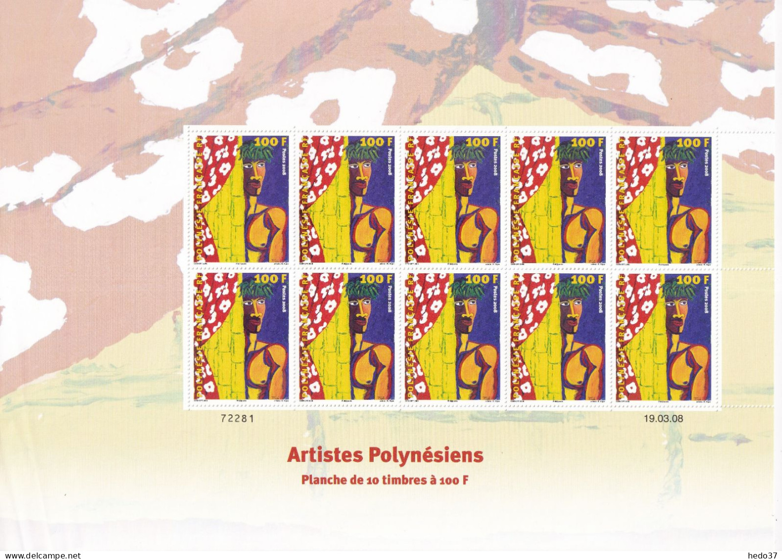 Polynésie N°831/834 - Feuille Entière - Neufs ** Sans Charnière - TB - Nuovi