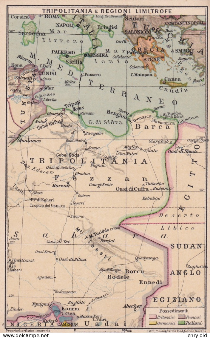 Tripolitania E Regioni Limitrofe - Mapas