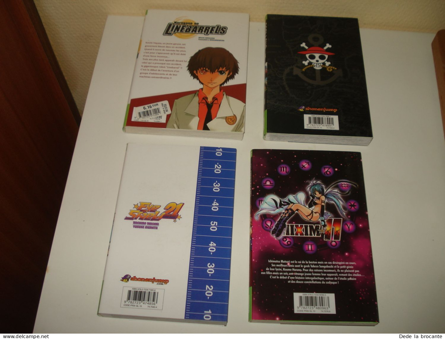 C56(16) / Lot 4 Mangas NEUF -  Kurogan No - One Piece - Mixim 11 - Eye Shield 21 - Manga [franse Uitgave]