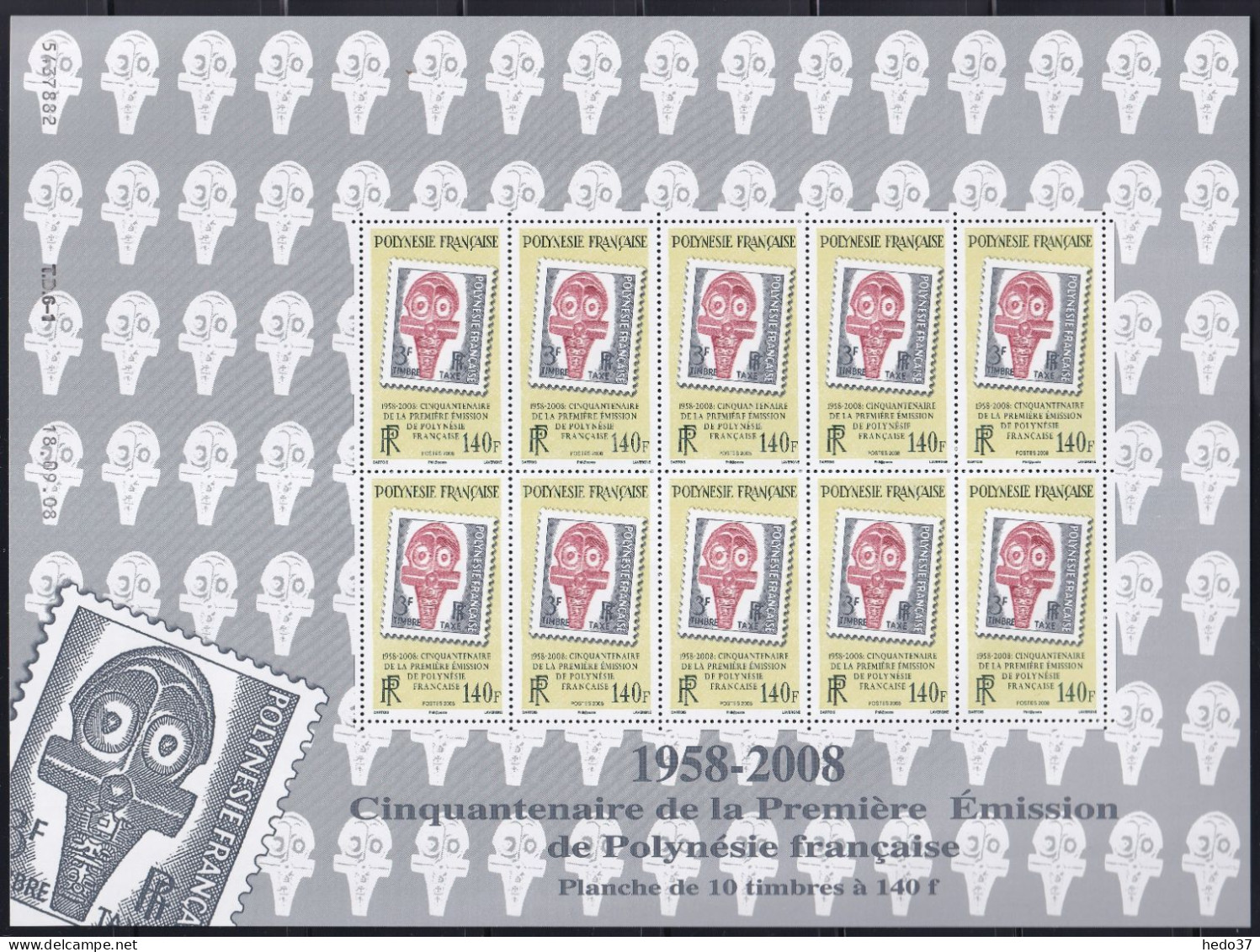Polynésie N°858/860 - Feuille Entière - Neufs ** Sans Charnière - TB - Unused Stamps