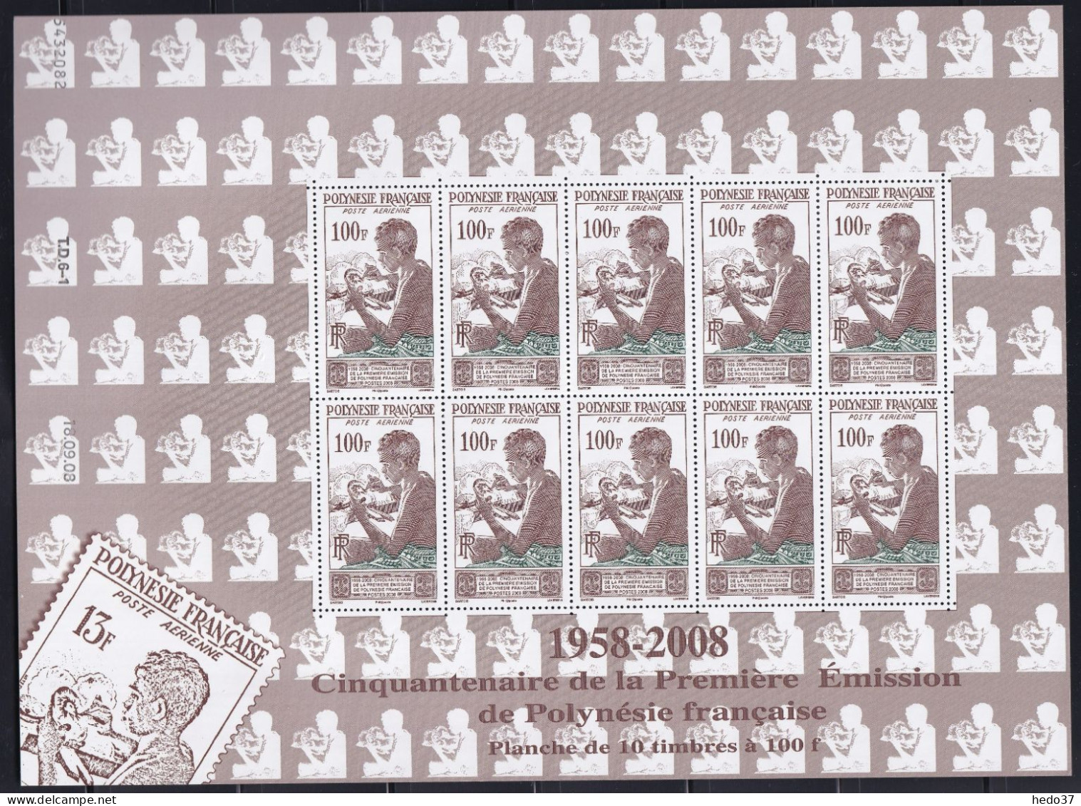 Polynésie N°858/860 - Feuille Entière - Neufs ** Sans Charnière - TB - Unused Stamps