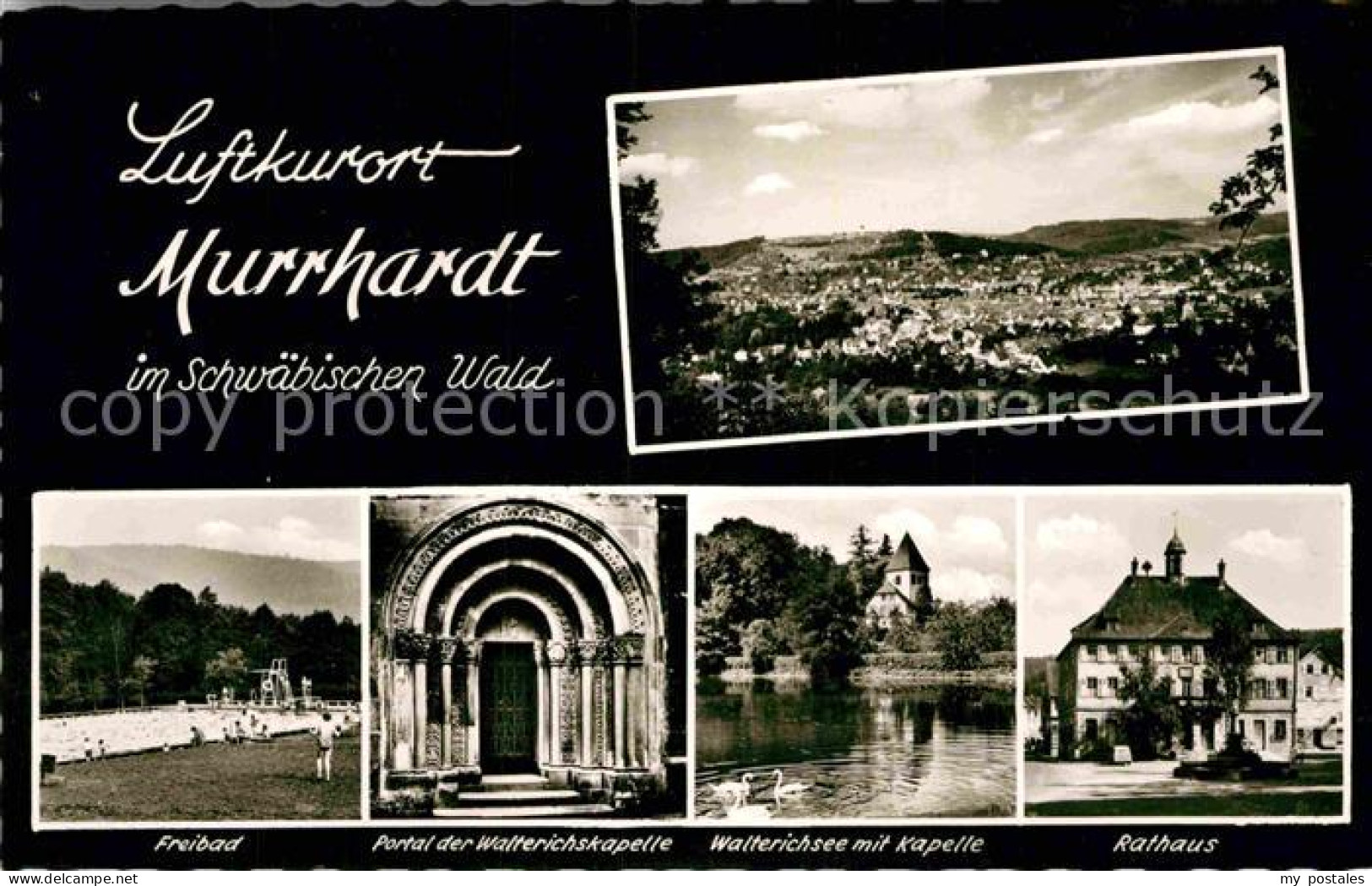 72843054 Murrhardt Gesamtansicht Schwaebischer Wald Freibad Portal Kapelle Walte - Autres & Non Classés