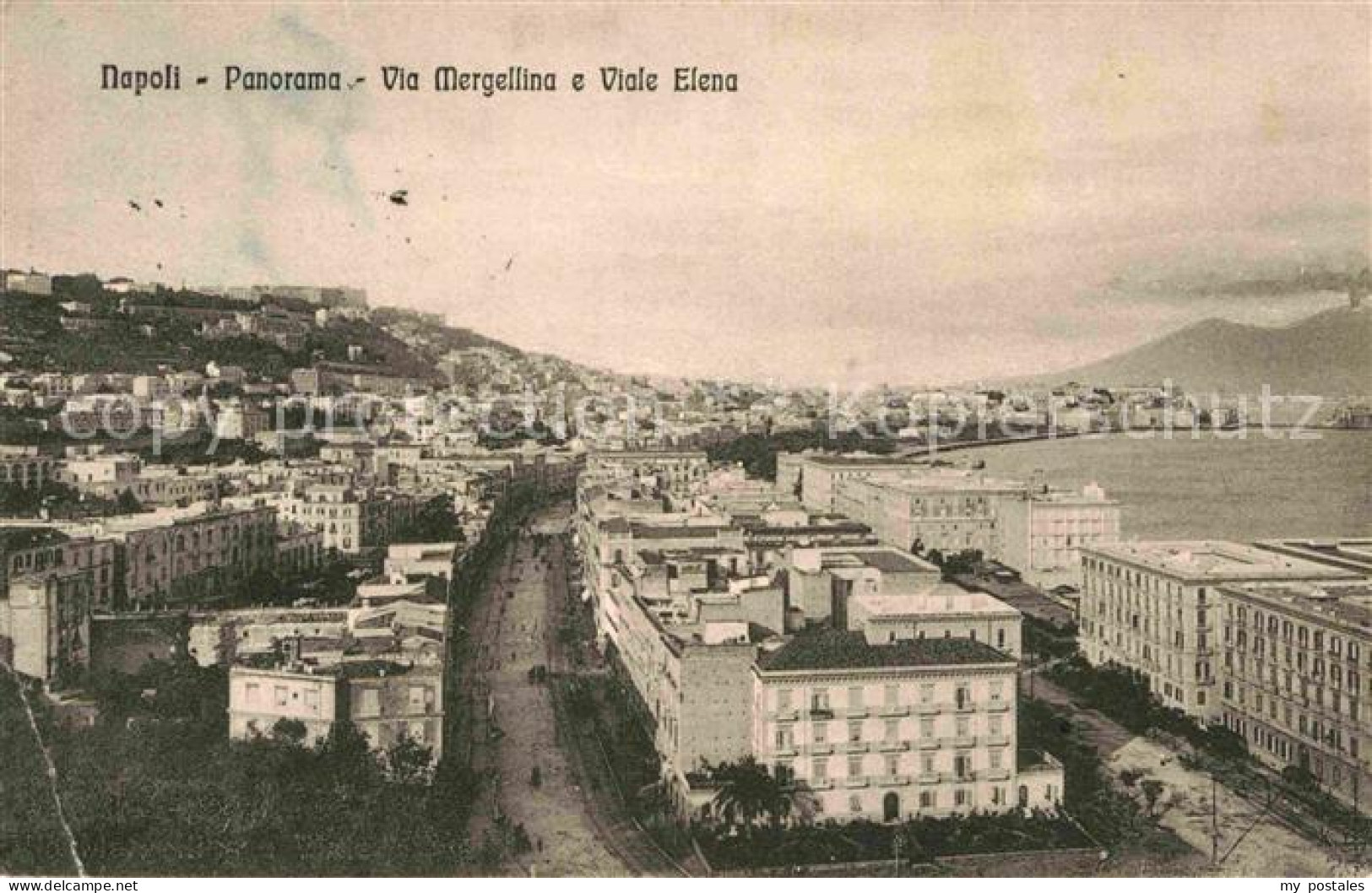 72843050 Napoli Neapel Panorama Via Mergellina E Viale Elena Napoli - Autres & Non Classés