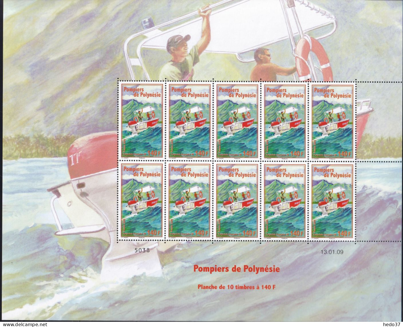 Polynésie N°863/864 - Feuille Entière - Neufs ** Sans Charnière - TB - Unused Stamps