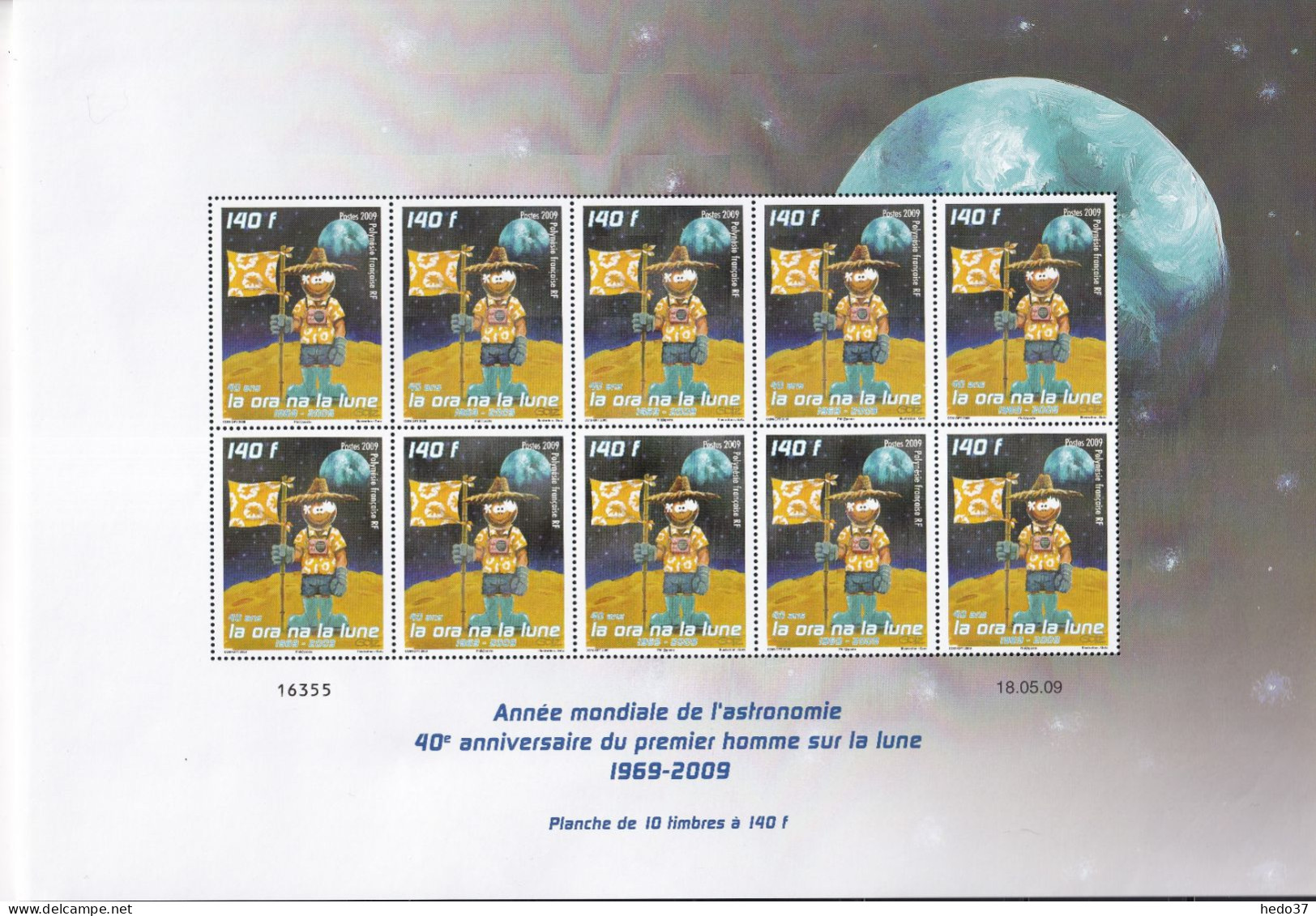Polynésie N°875 - Feuille Entière - Neufs ** Sans Charnière - TB - Unused Stamps