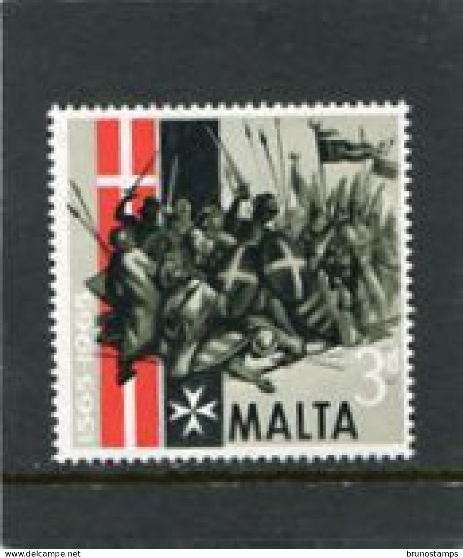 MALTA - 1965  3d  GREAT SIEGE  MINT NH - Malte