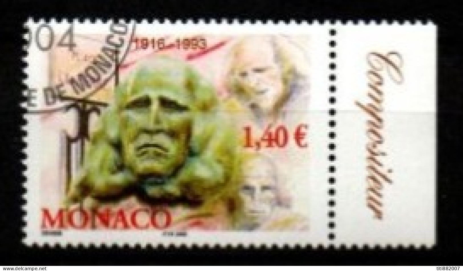 MONACO   -   2004 .   Y&T N° 2472 Oblitéré.  Léo Ferré, Poète, Chanteur. - Used Stamps