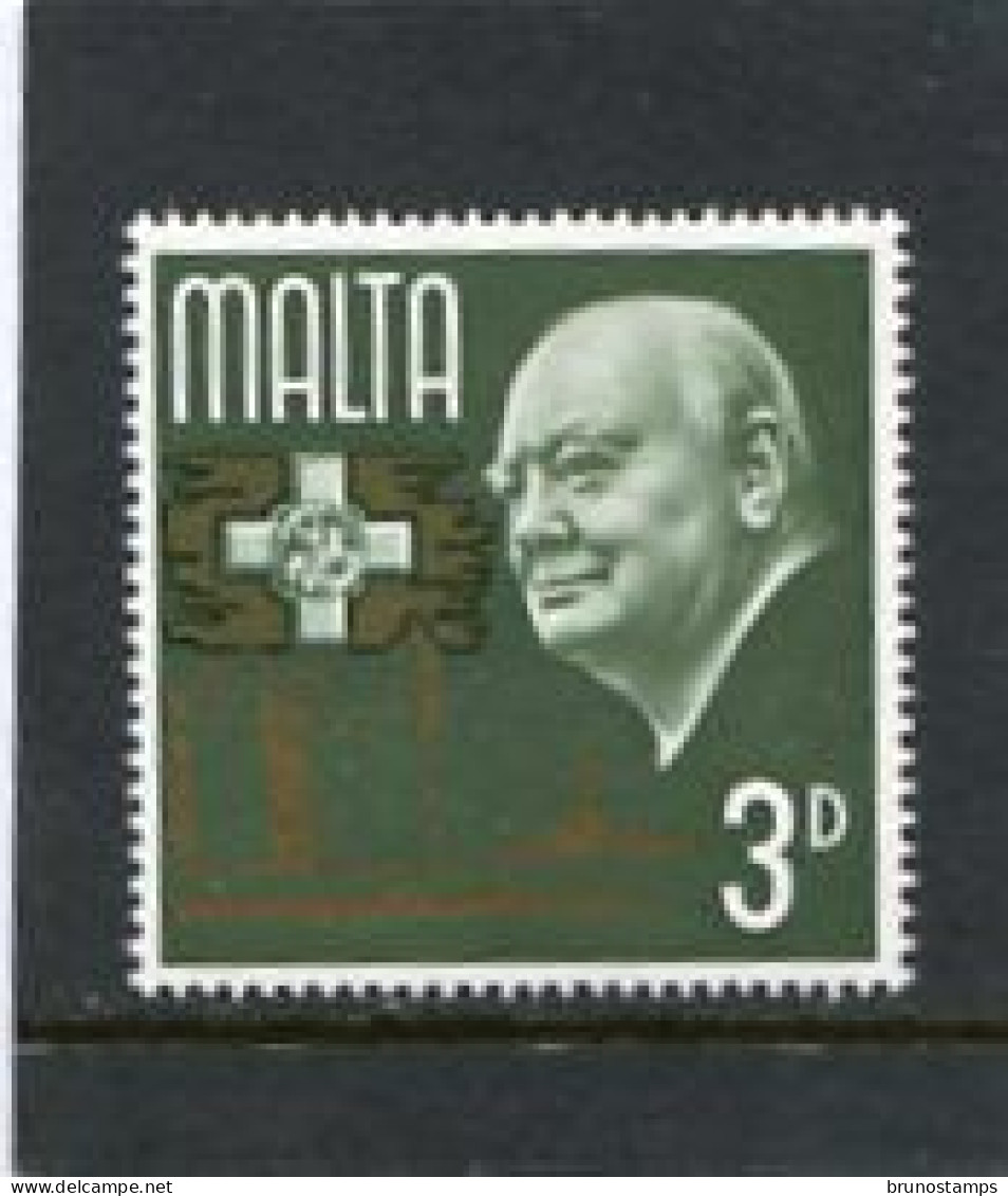 MALTA - 1966  3d  CHURCHILL  MINT NH - Malta
