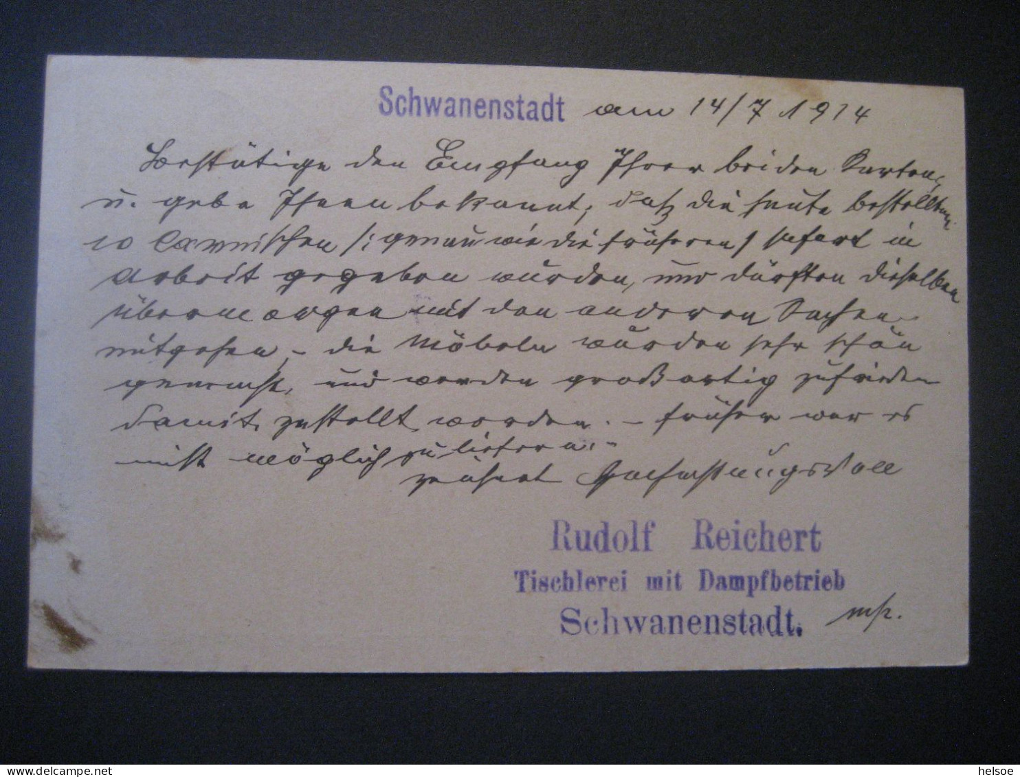Österreich- Ganzsache Postkarte MiNr. P 216, Gelaufen 1914 Von Schwanenstadt Nach Mondsee - Tarjetas