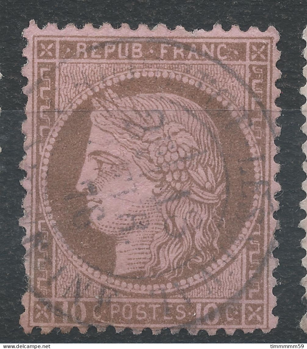 Lot N°83433   N°54/Fragment, Oblitéré Cachet à Date De CRIQUETOT-L'ESNEVAL(74), Indice 4 - 1871-1875 Ceres