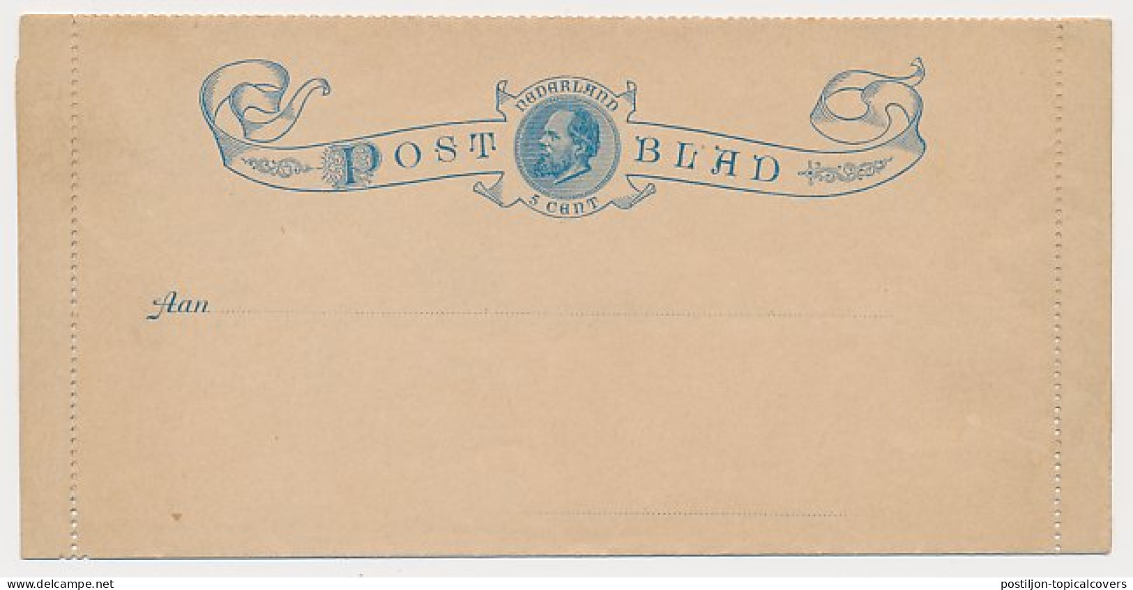 Postblad G. 1 - Postwaardestukken
