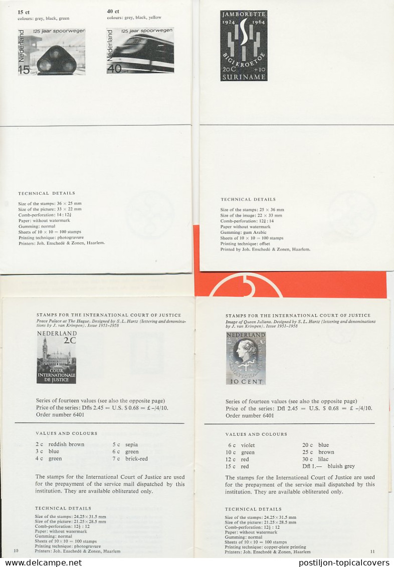 PTT Introductiefolder ( Engels ) Em. Spoorweg 1964 + Andere - Unclassified