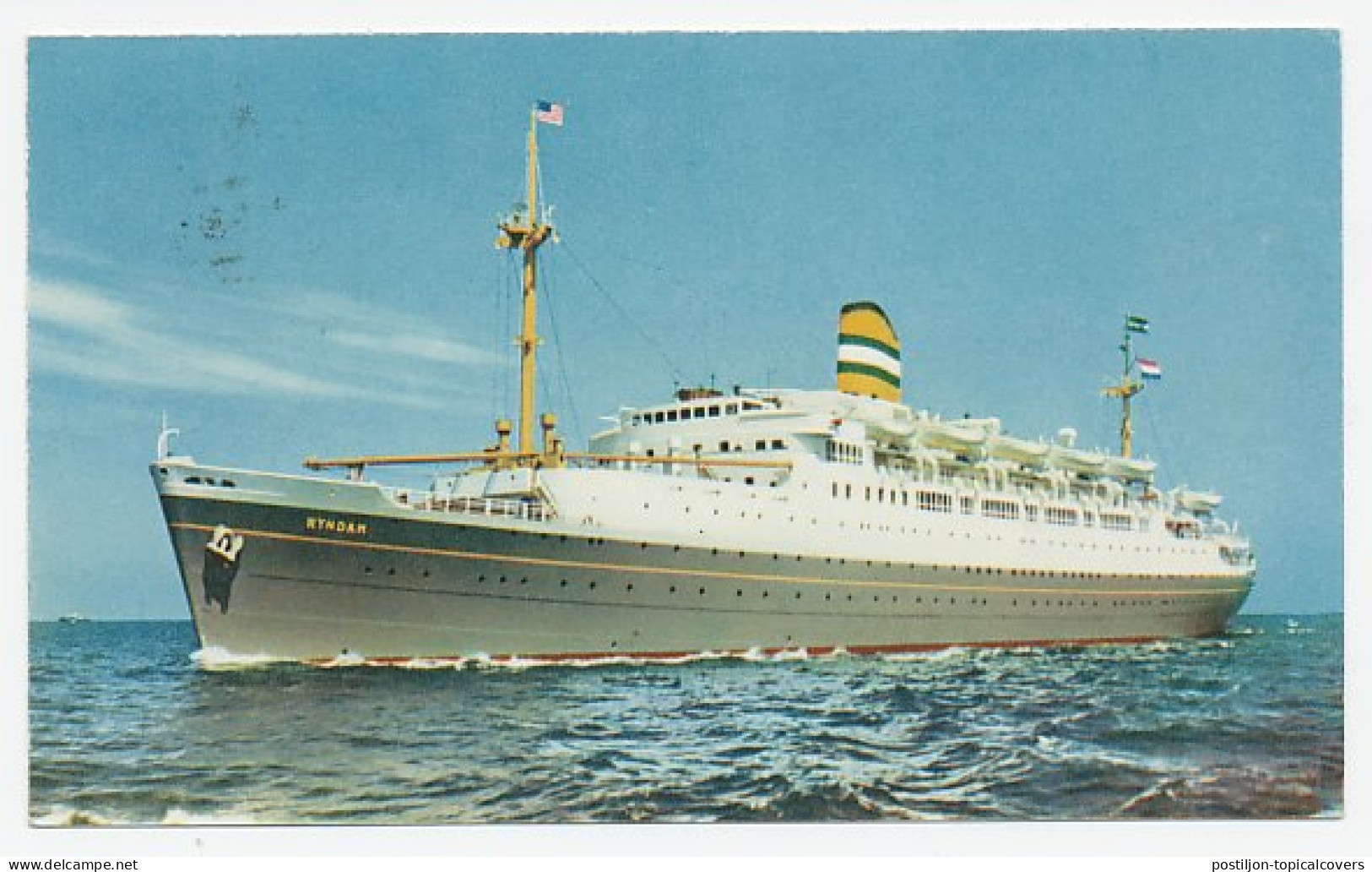 Postagent SS Maasdam 1963 : Naar Rotterdam - Zonder Classificatie