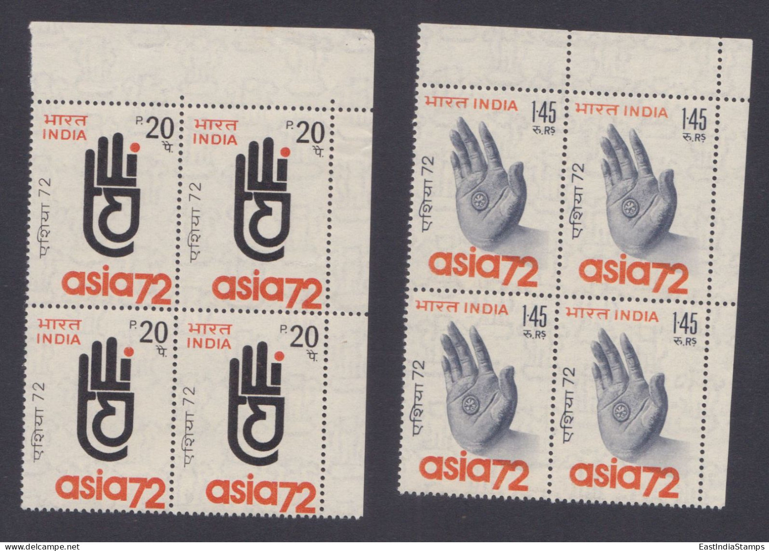 Inde India 1972 MNH Asia, International Trade Fair, Block - Unused Stamps
