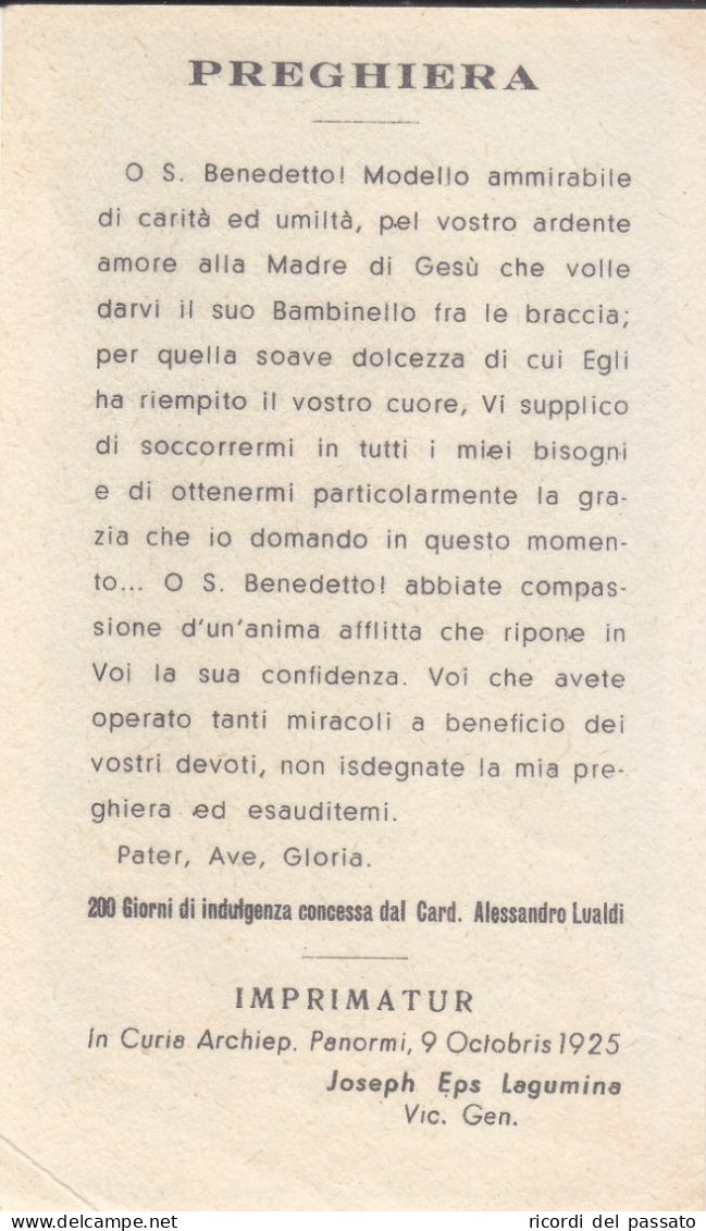 Santino S.benedetto Da S.fratello - Andachtsbilder