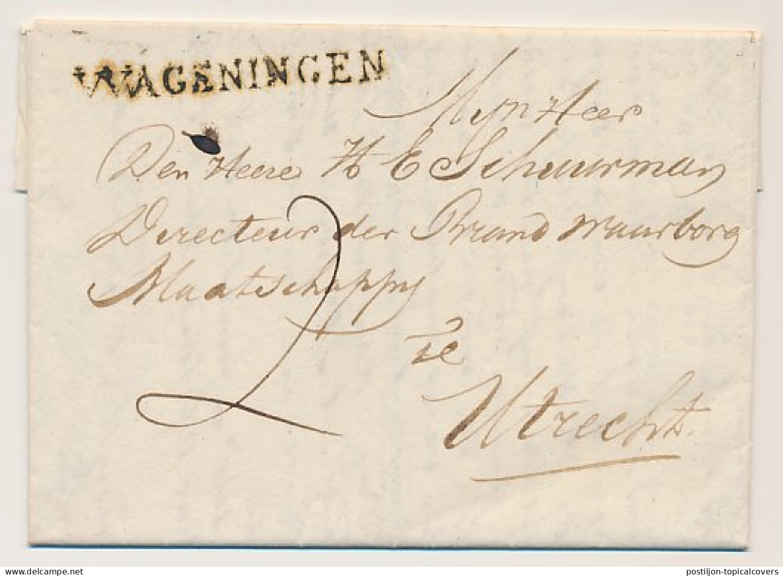WAGENINGEN - Utrecht 1817 - ...-1852 Préphilatélie