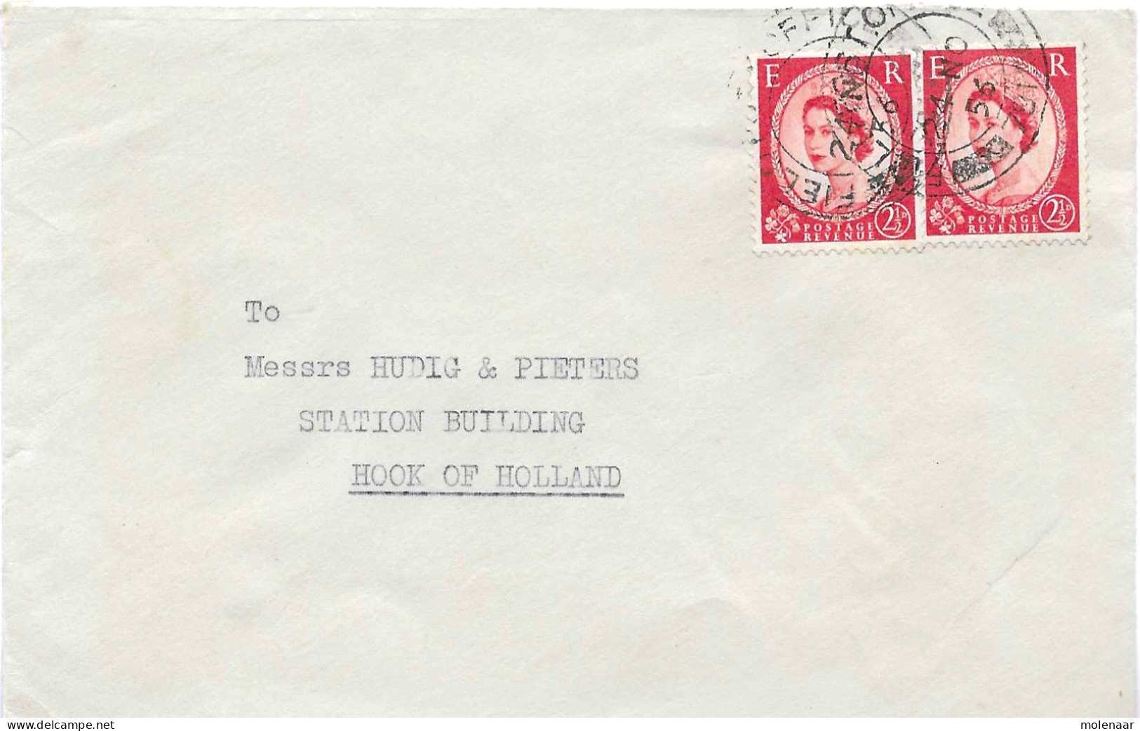 Postzegels > Europa > Groot-Brittannië >1952-2022 Elizabeth II > Brief Met 2x No. 260 (17519) - Lettres & Documents