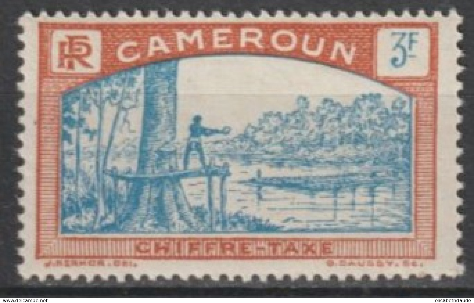 CAMEROUN - 1925 - TAXE YVERT N°13 ** MNH GOMME TROPICALE - COTE = 16 EUR - Ongebruikt