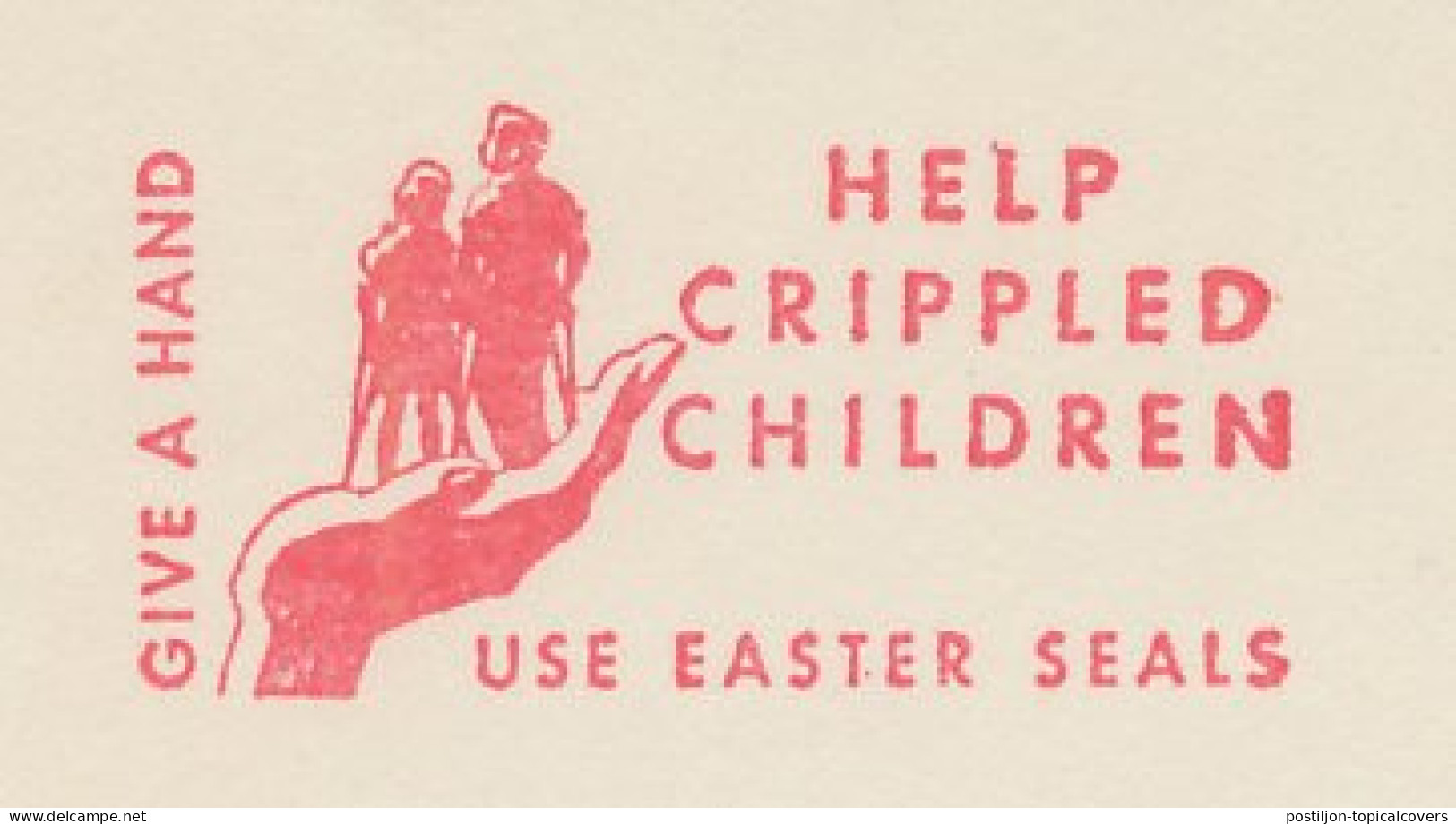 Meter Cut USA 1952 Crippled Childeren - Easter Seals - Behinderungen