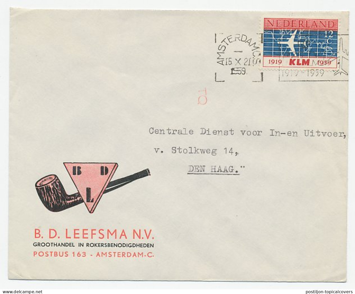 Firma Envelop Amsterdam 1959 - Pijp - Ohne Zuordnung