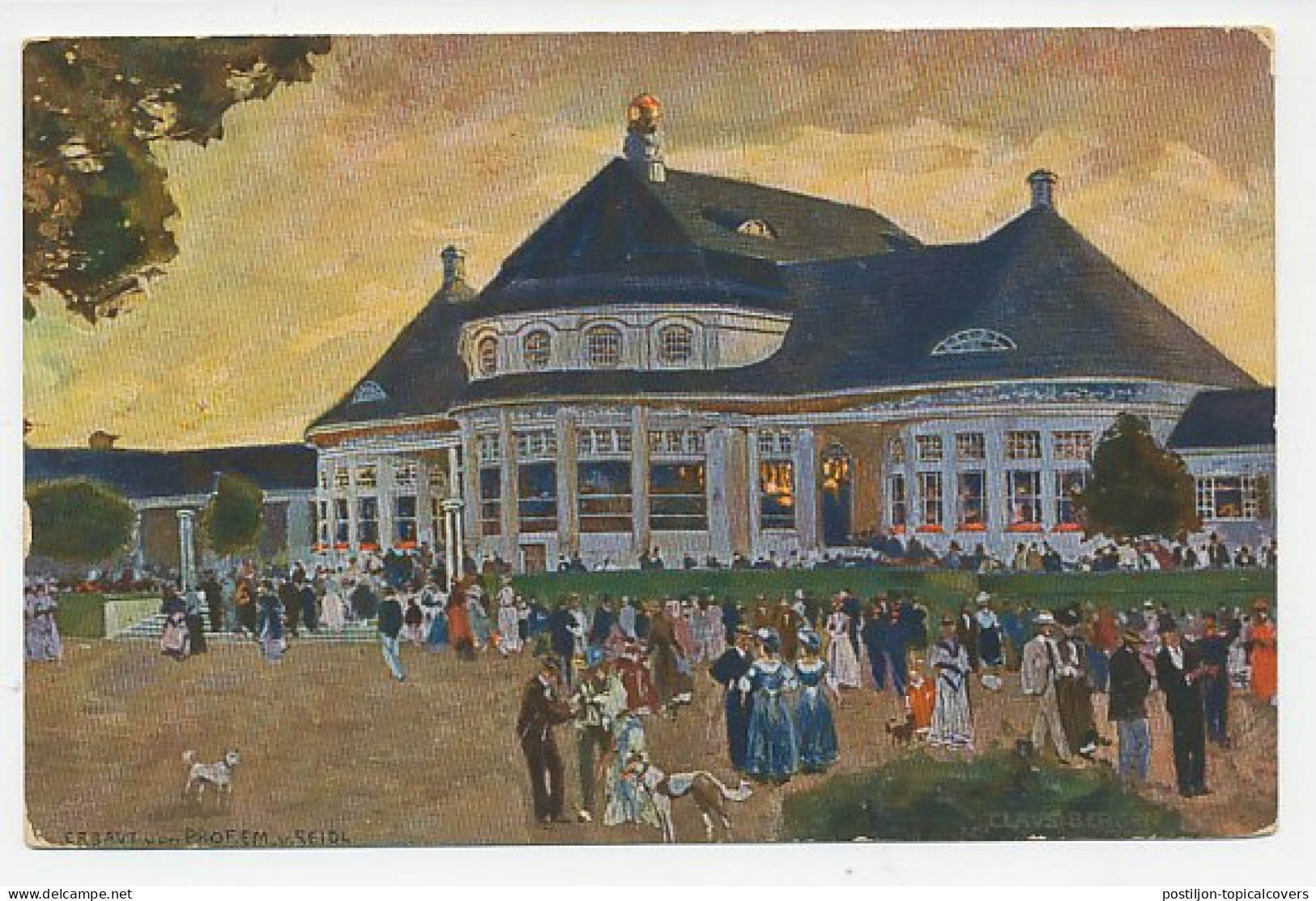 Postal Stationery Bayern 1912 Trade Show Munchen - Restaurant - Dogs - Zonder Classificatie