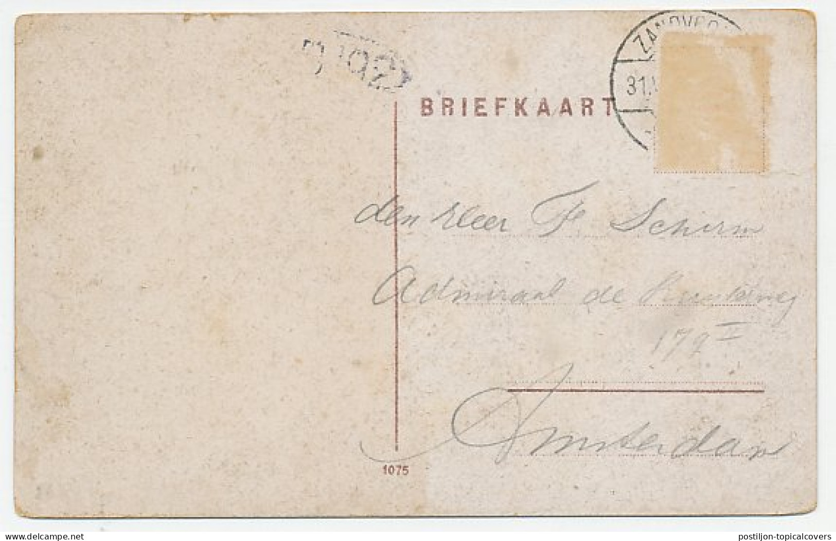 Prentbriefkaart Postkantoor Zandvoort  - Sonstige & Ohne Zuordnung