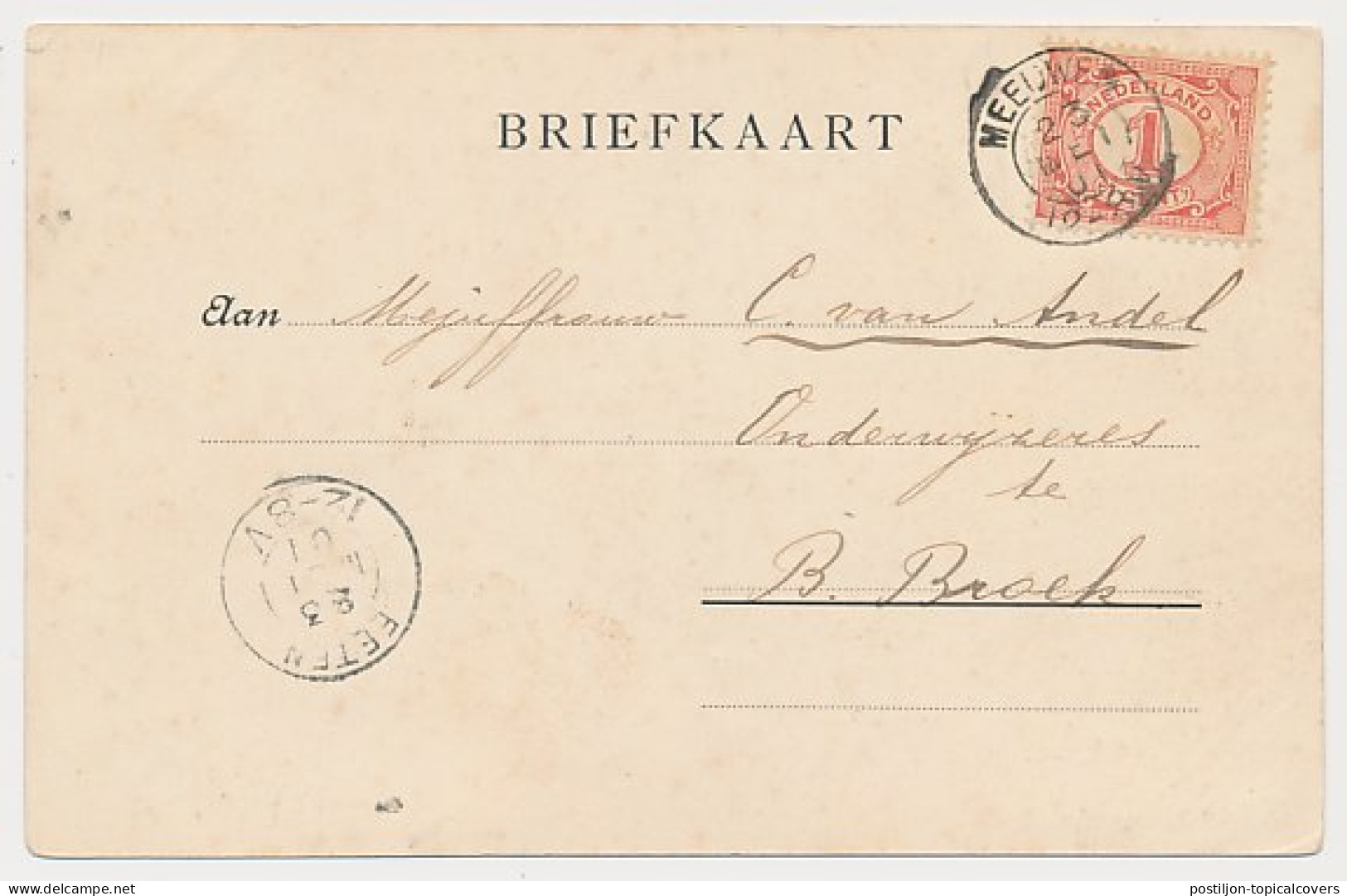Kleinrondstempel Meeuwen 1901 - Ohne Zuordnung