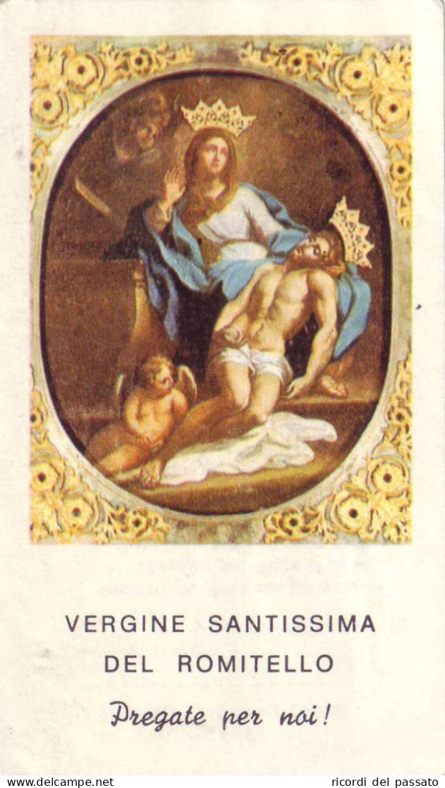 Santino Vergine Santissima Del Romitello - Images Religieuses