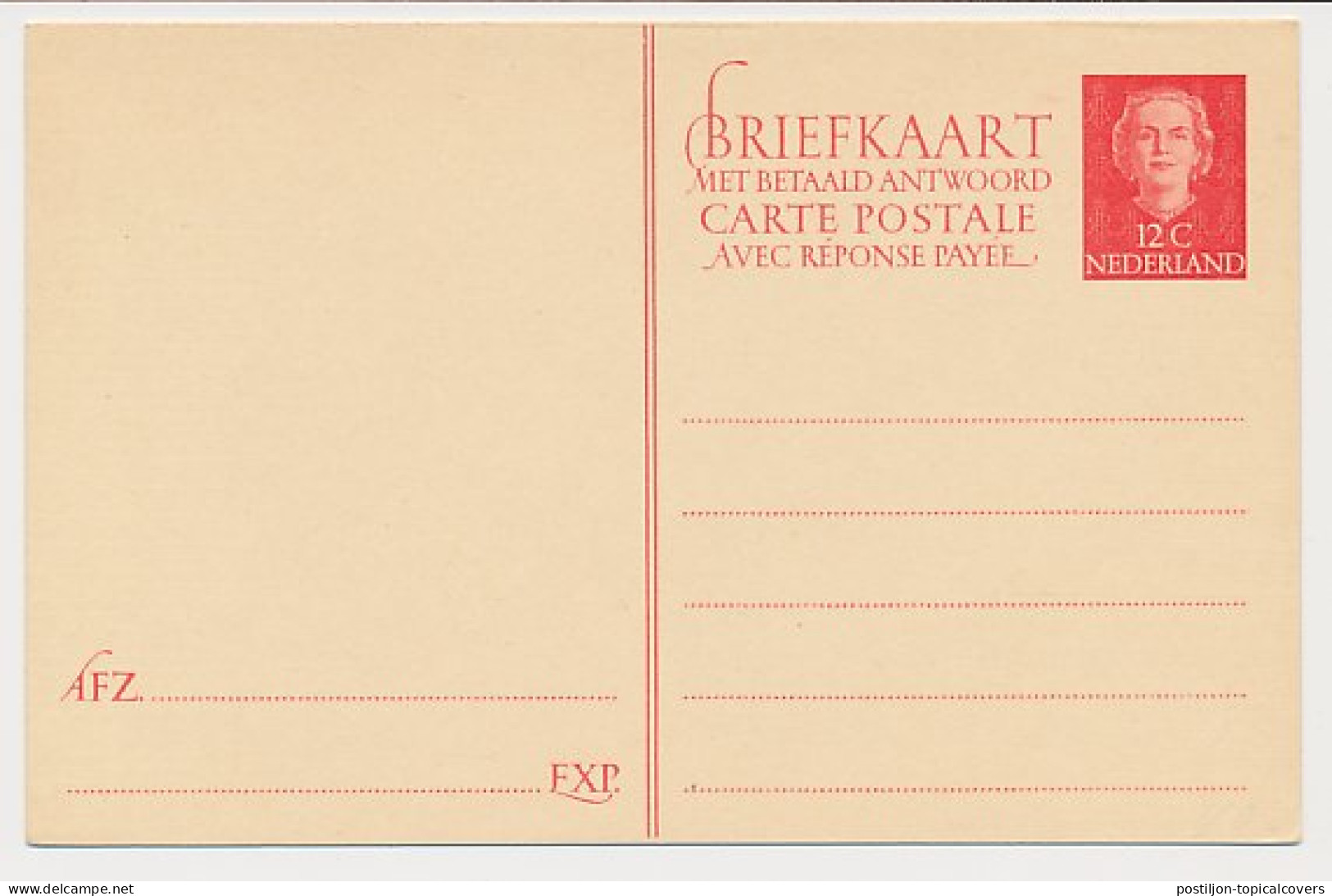 Briefkaart G. 307 - Postwaardestukken