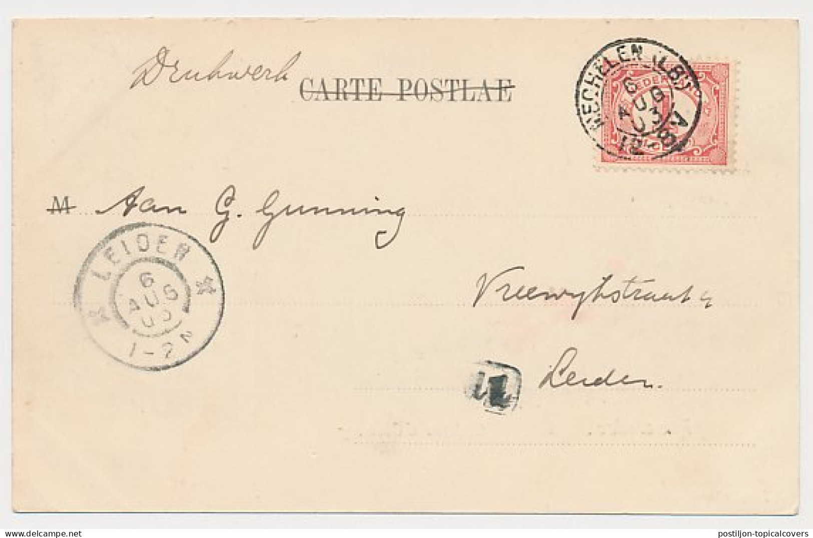Kleinrondstempel Mechelen (LB:) 1903 - Ohne Zuordnung