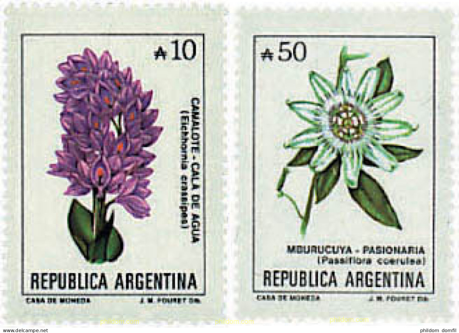 80116 MNH ARGENTINA 1989 FLORES - Nuevos