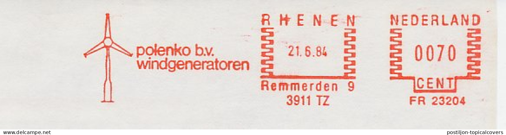 Meter Cut Netherlands 1984 Wind Generator - Windmill - Autres & Non Classés