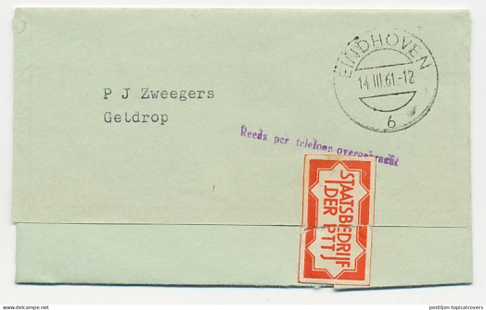 Telegram Duitsland - Eindhoven - Geldrop1961 - Ohne Zuordnung