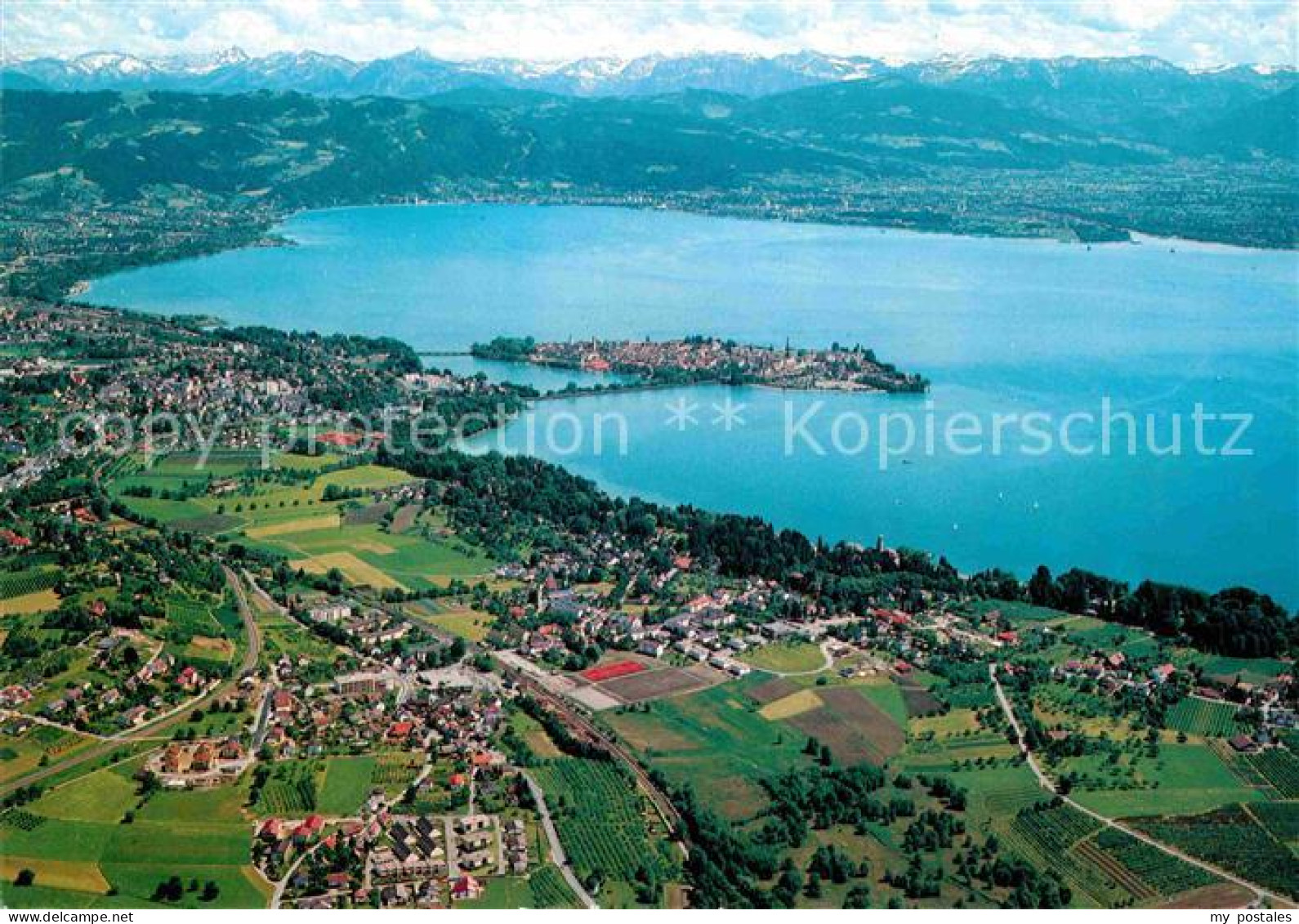 72842412 Lindau Bodensee Insel Enzisweiler Bad Schachen Fliegeraufnahme Lindau - Lindau A. Bodensee