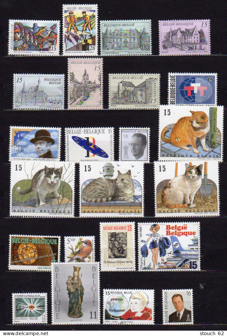 Belgique 1993, Année Complète Neuve, 2489 / 2532**, - Full Years