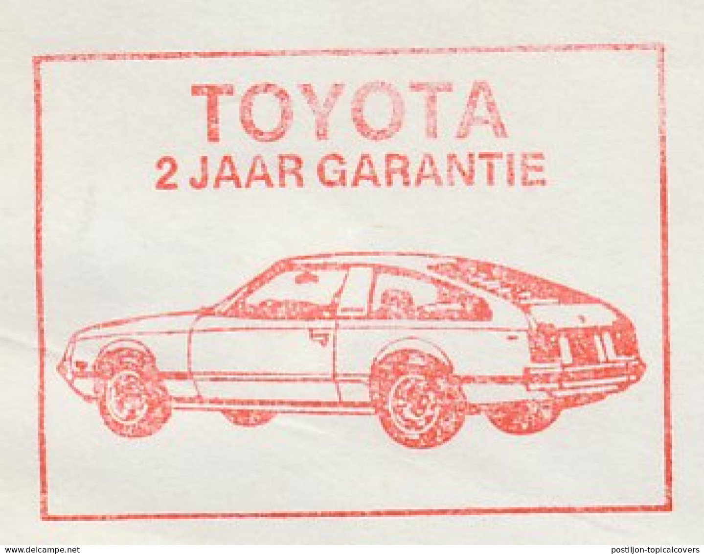 Meter Cut Netherlands 1985 Car - Toyota - Autos