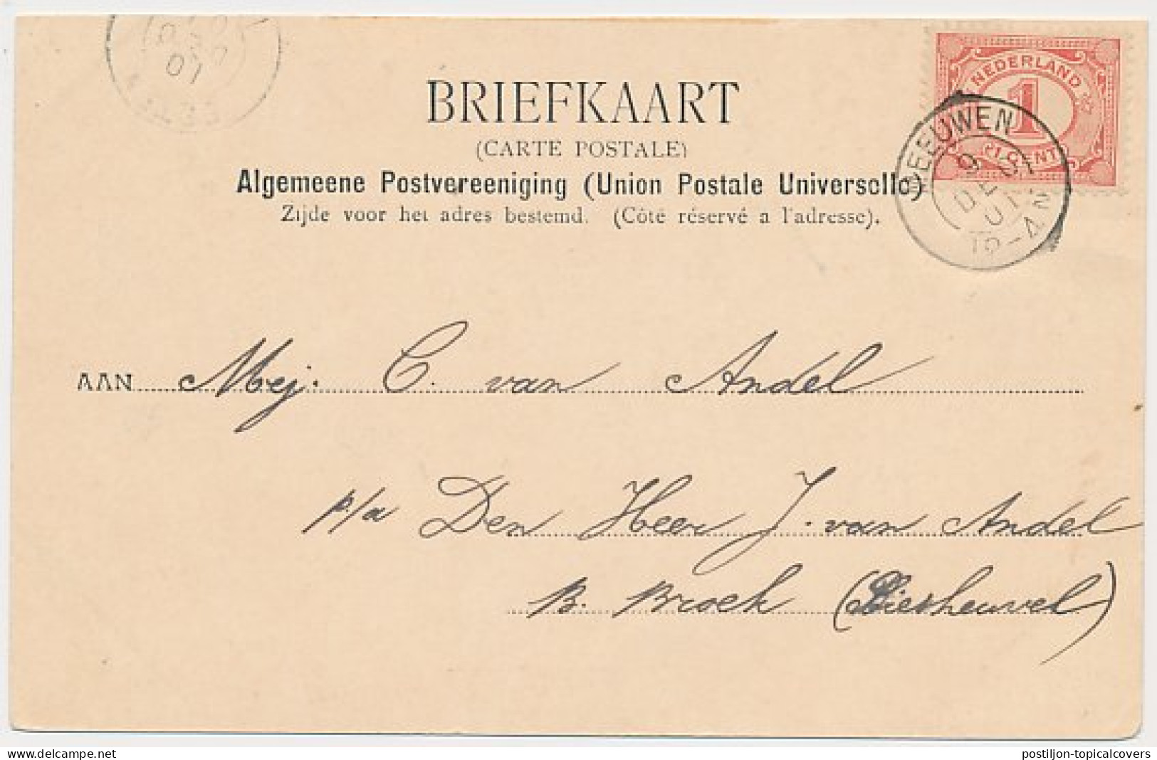 Kleinrondstempel Meeuwen 1901 - Unclassified