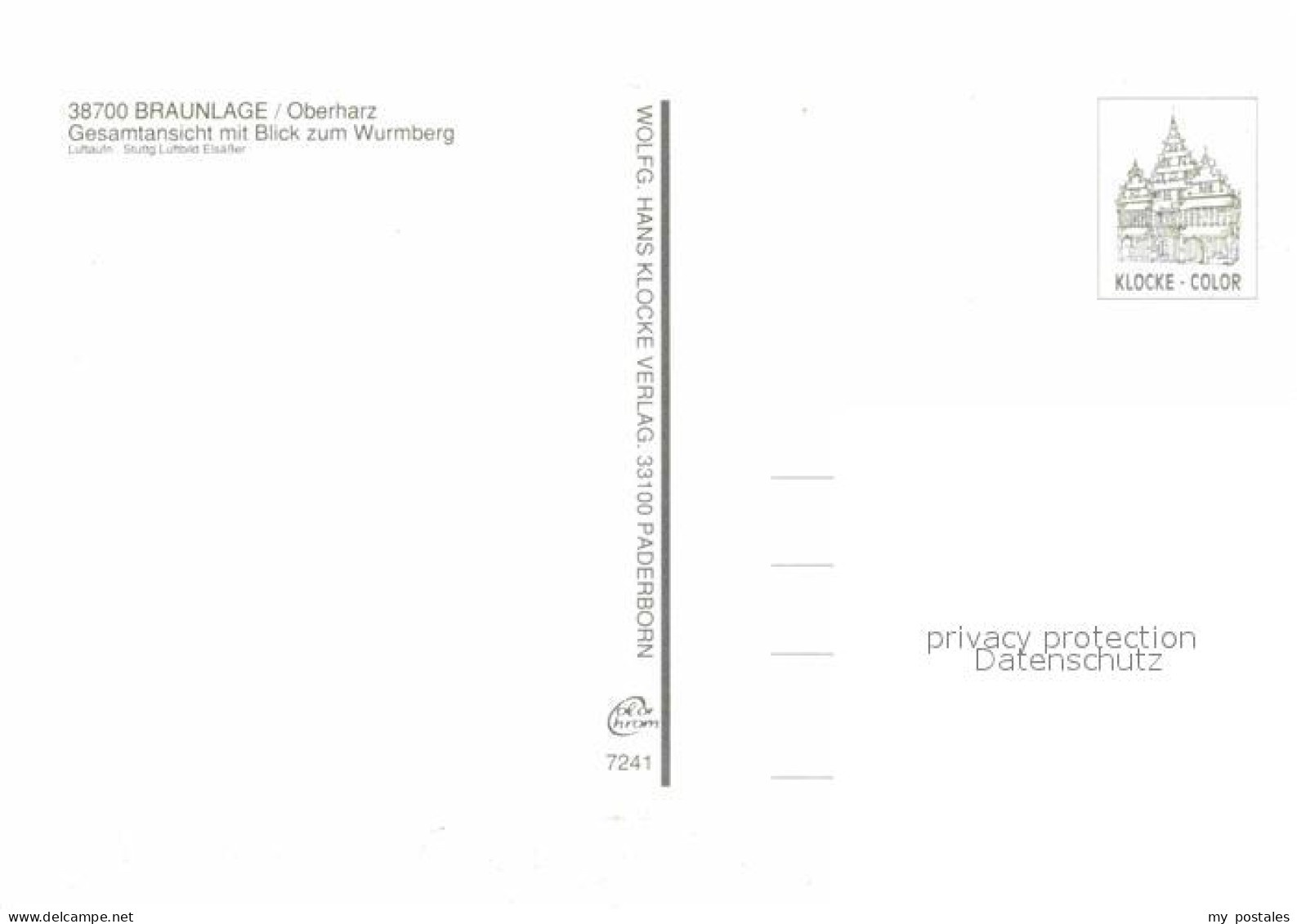 72842395 Braunlage Gesamtansicht Fliegeraufnahme Wurmberg Braunlage - Sonstige & Ohne Zuordnung