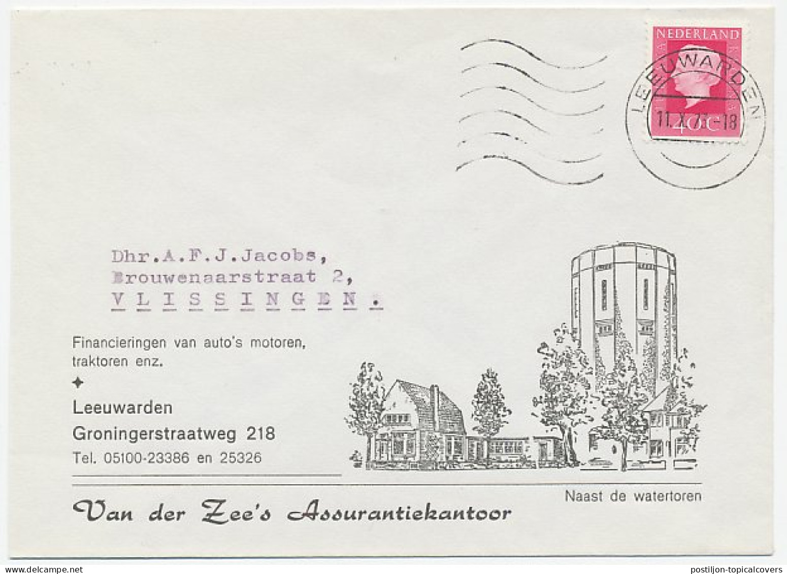 Firma Envelop Leeuwarden 1973 - Watertoren - Unclassified