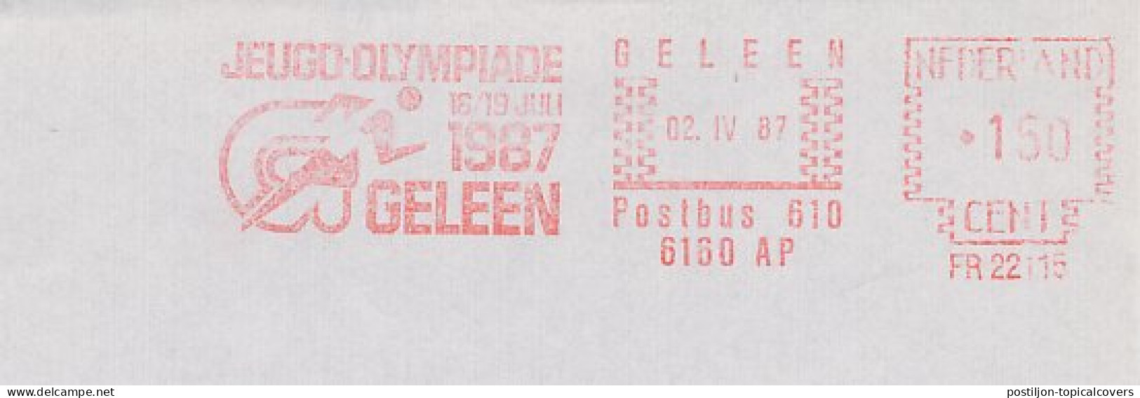 Meter Cut Netherlands 1987 Youth Olympiad 1987 - Geleen - Other & Unclassified