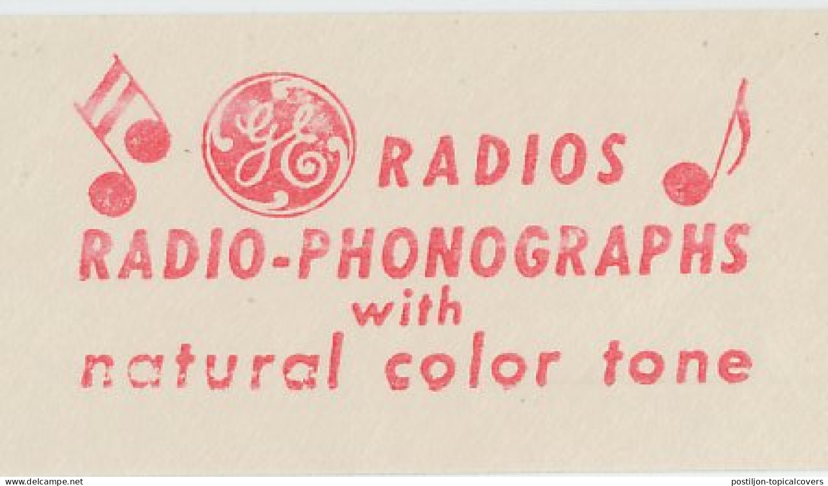 Meter Top Cut USA 1947 Radio - Phonographs - General Electric - Sin Clasificación