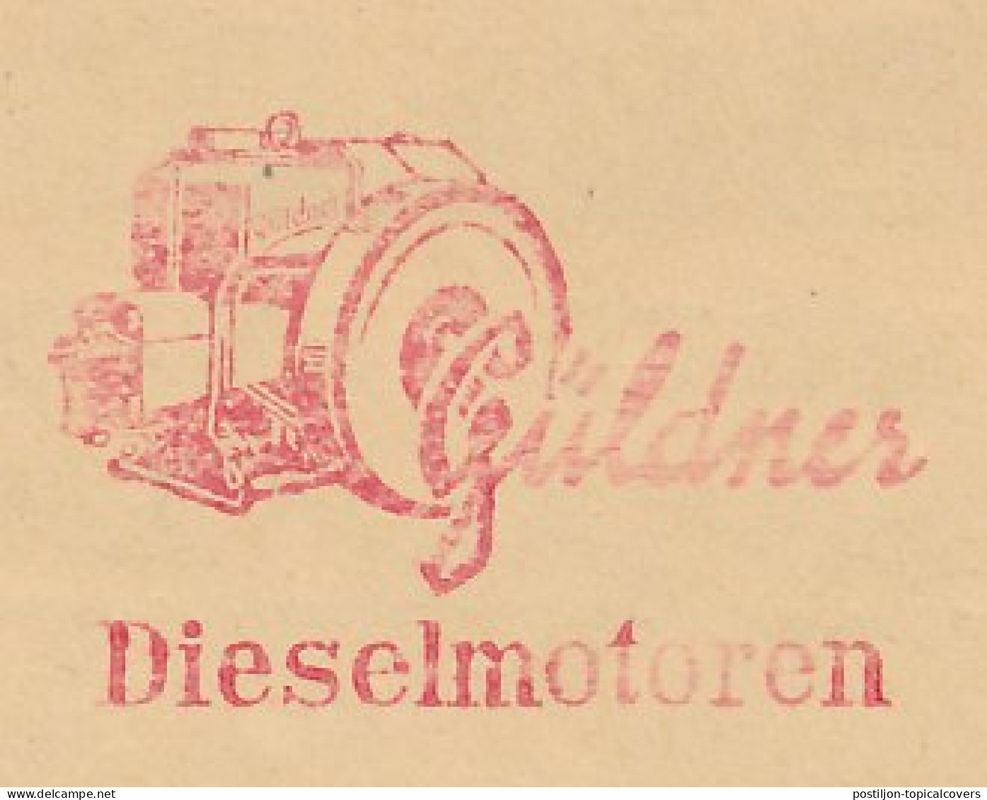 Meter Cover Deutsches Reich / Germany 1934 Diesel Engines - Otros & Sin Clasificación