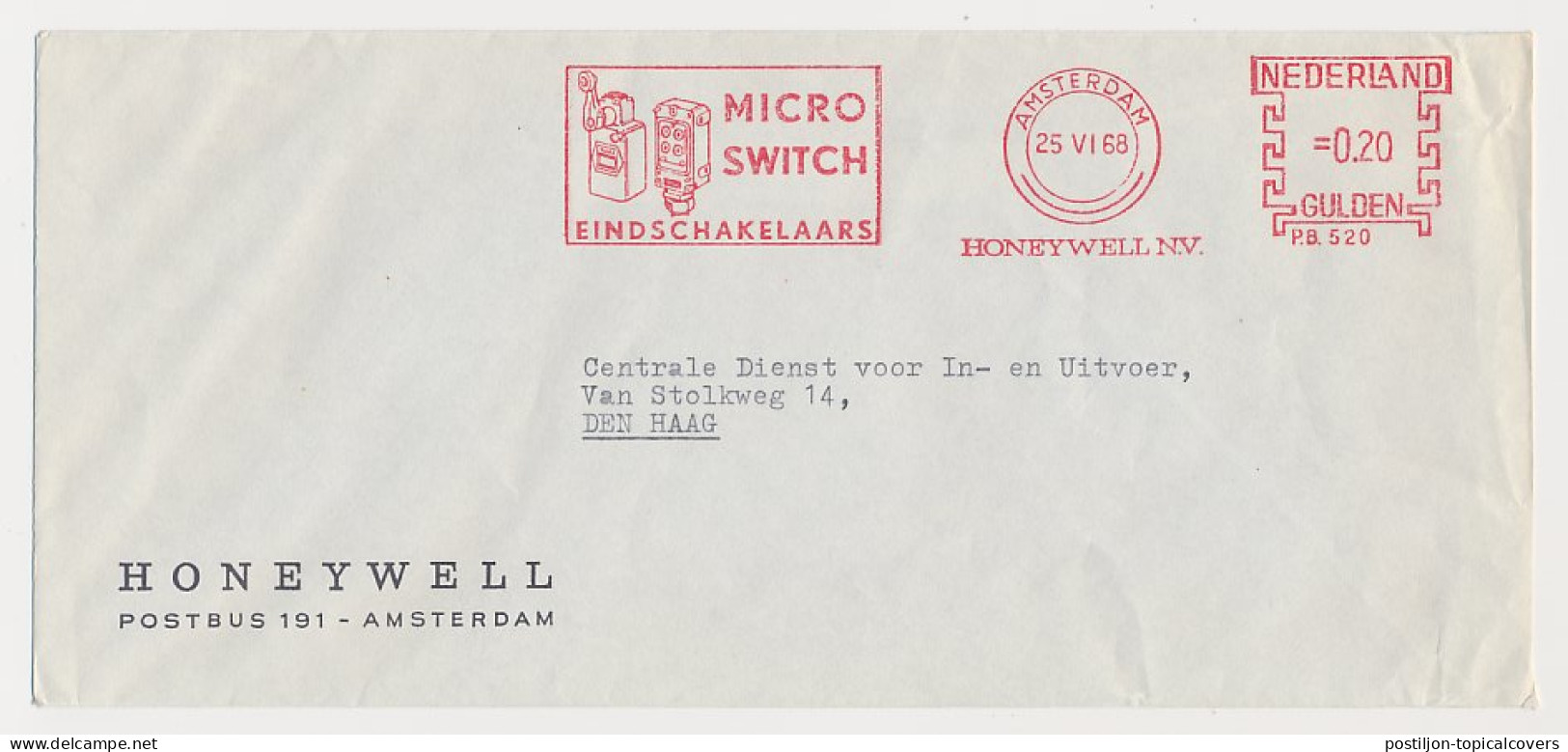 Meter Cover Netherlands 1968 Limit Switch - Micro Switch  - Elektriciteit